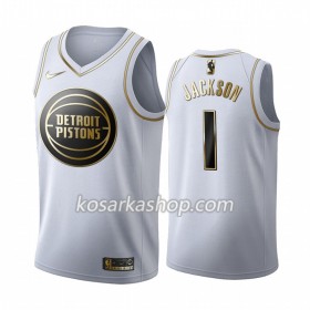 Dres Detroit Pistons Reggie Jackson 1 Nike 2019-20 Bijela Golden Edition Swingman